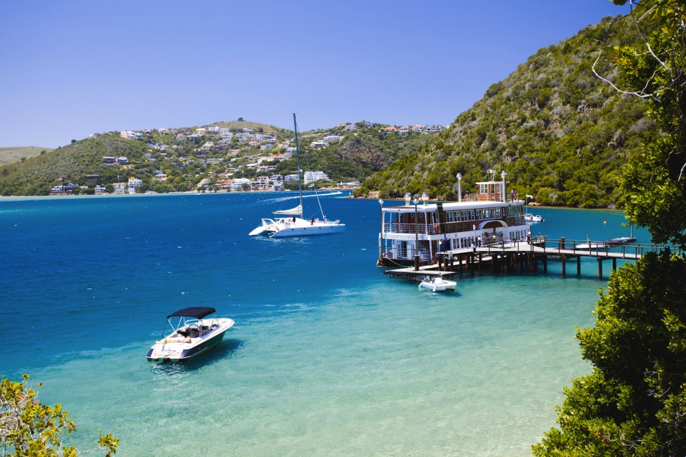 Bateau sur la lagune de Knysna