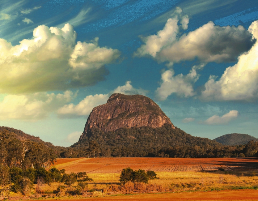 Glass House Mountains dans le Queensland