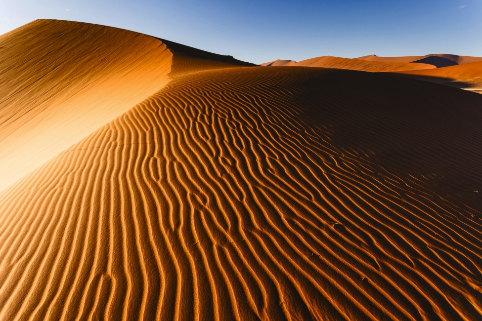 Vue aérienne des dunes de Sossusvlei