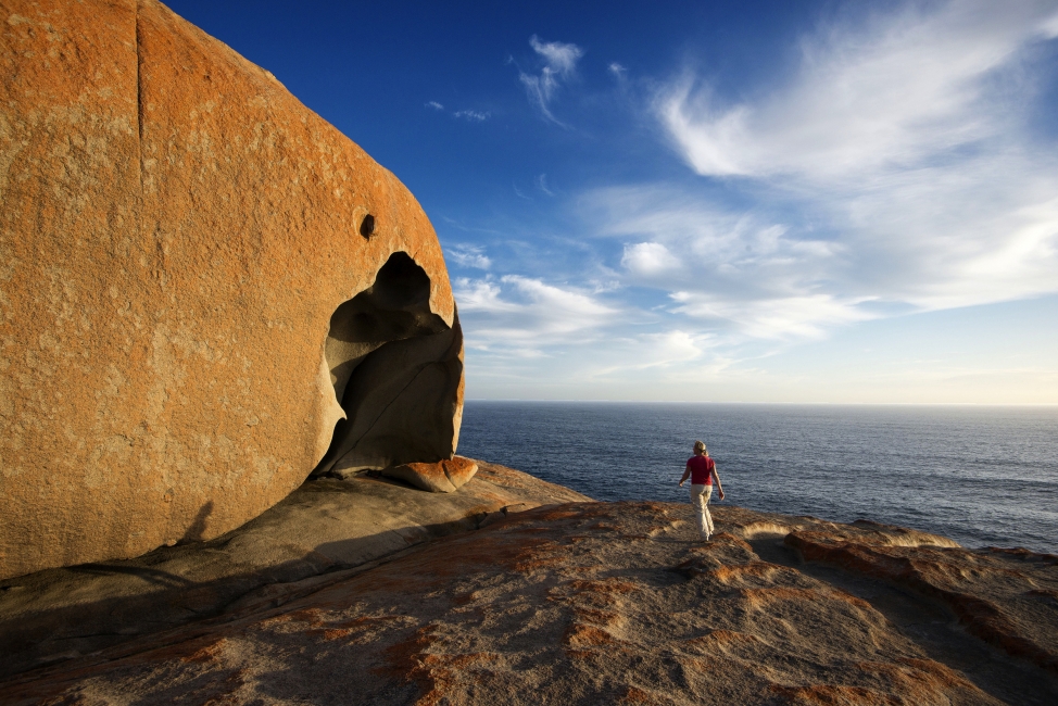 Trou dans la roche aux Remarkable Rocks, Kangaroo Island