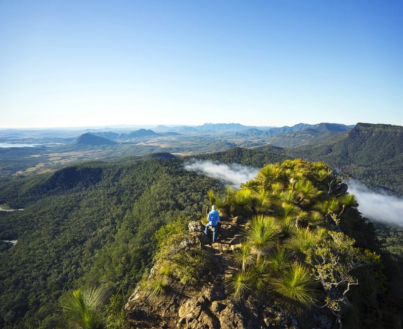 Panorama de montagnes sur le Scenic Rim Trail