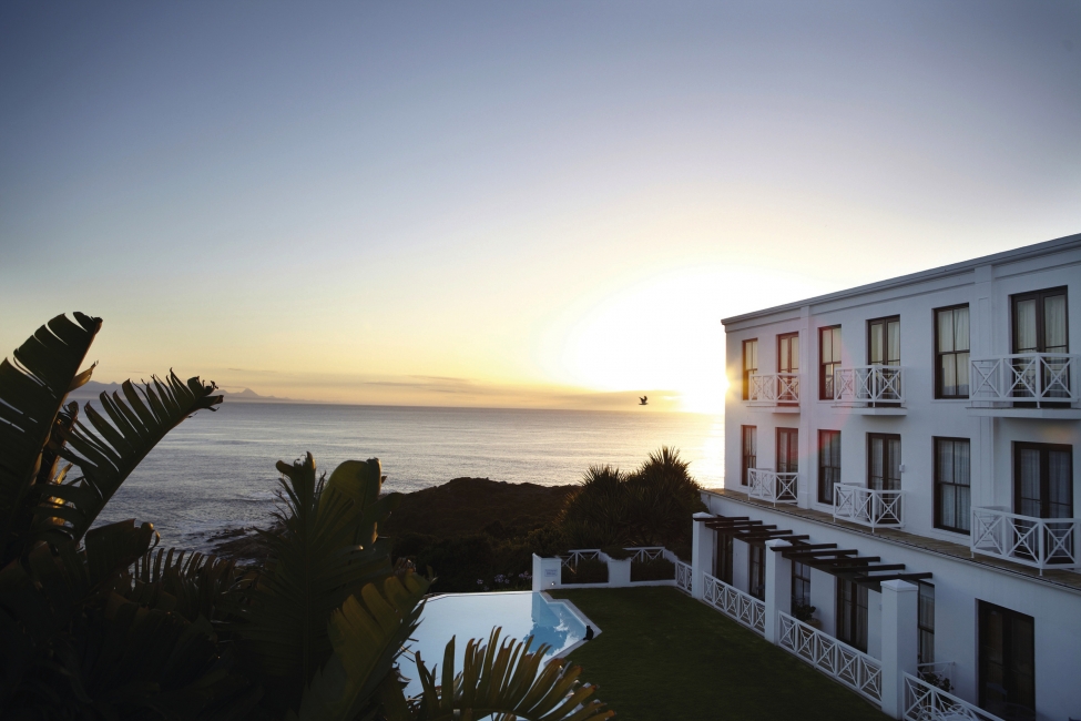 Façade de l'hôtel The Plettenberg avec vue sur la mer