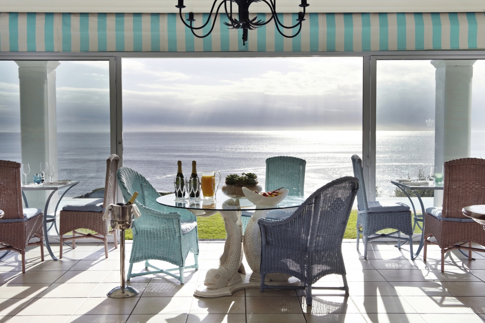 Restaurant avec vue sur la mer de l'hôtel The Plettenberg