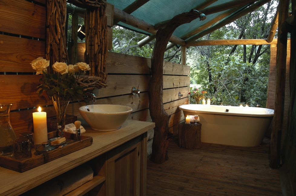 Salle de bains du Summerfields Rose Retreat & Spa