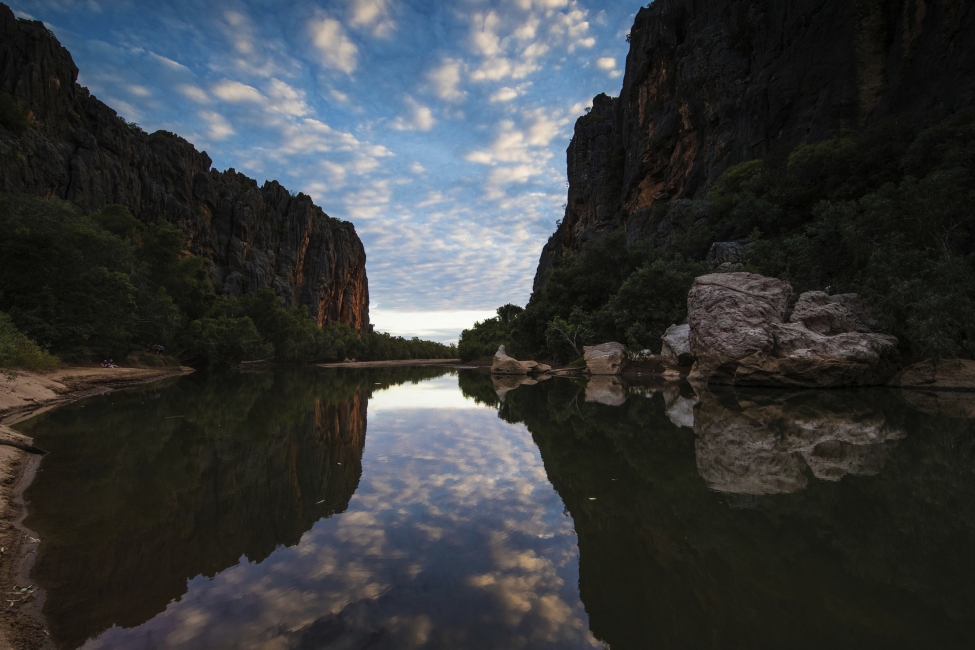 Rivière Lennard à l'ombre, parc national de Windjana Gorge