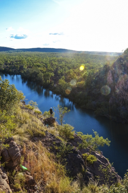 Vue plongeante sur la Katherine Gorge, parc national de Nitmiluk
