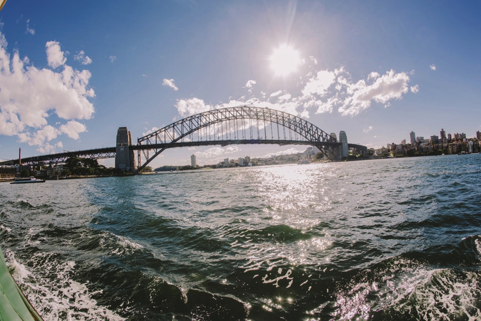 Harbour Bridge de Sydney à contre-jour