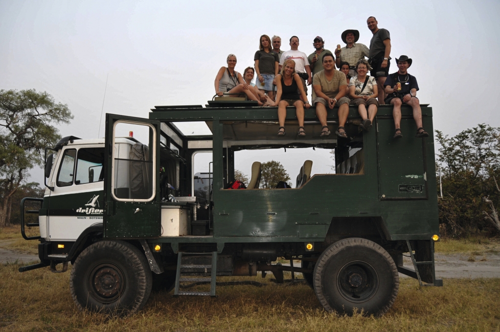 Camion de safari Drifters au Botswana