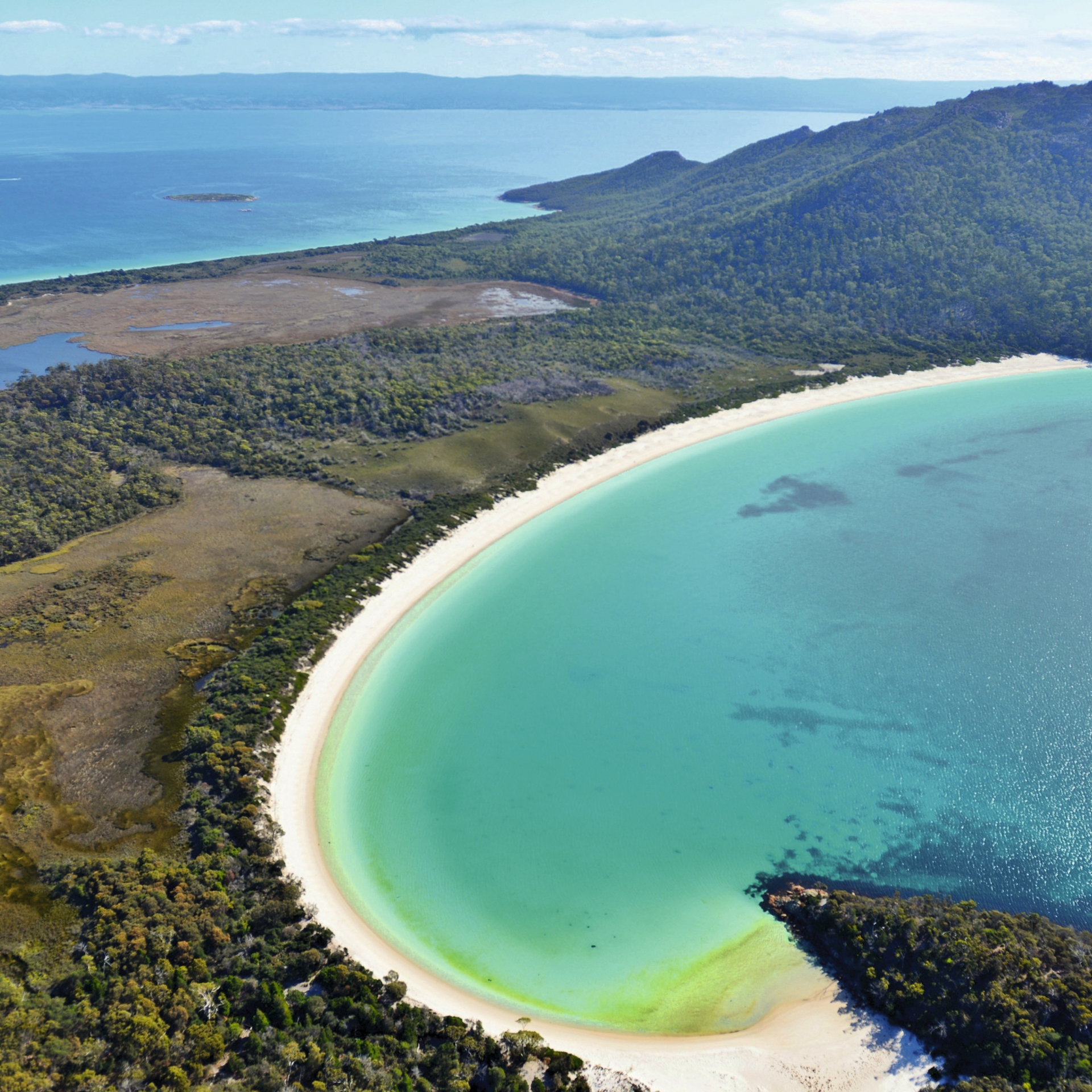 Wineglass Bay de près, parc national de Freycinet