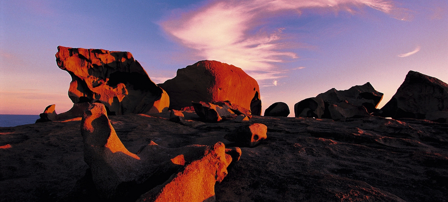 Remarkable Rocks dans la lumière du soir, Kangaroo Island