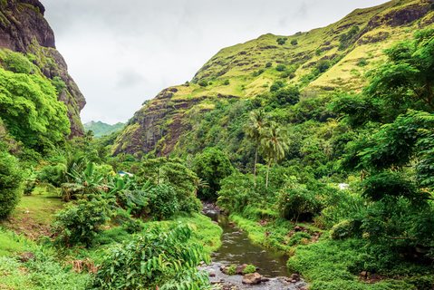 Vallée verdoyante aux Marquises
